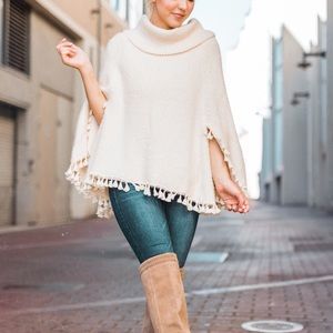 Ivory Tassel Cape